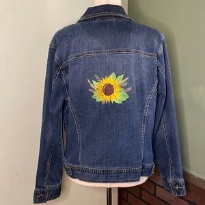 XL Upcycled Denim‎ Jacket